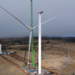 Goldwind turbine erection underway at the Cattle Hill Wind Farm site