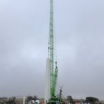 Goldwind turbine erection underway at the Cattle Hill Wind Farm site 