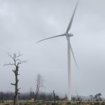 First Goldwind wind turbine installed at Cattle Hill Wind Farm in early May 2019